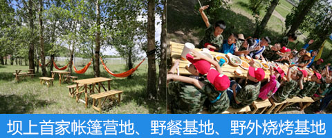 壩上首家?guī)づ駹I地、野餐基地、野外燒烤基地